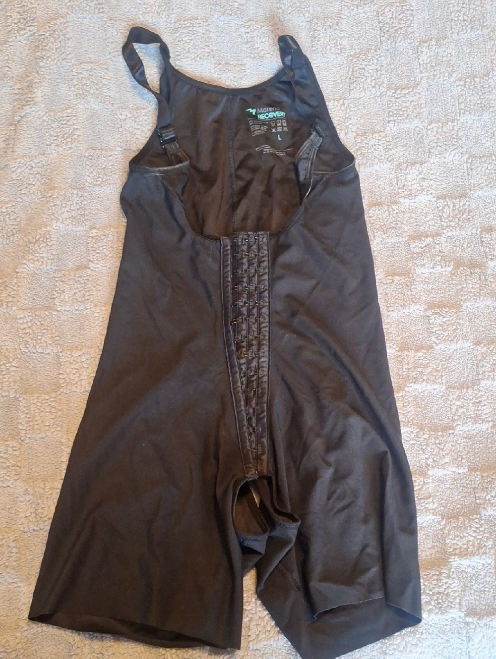 Marena Black Shapewear Bodysuit Post Surgery LARGE
